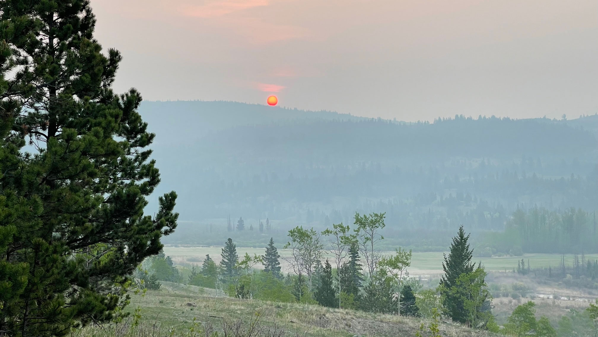 Nemiah Valley during wildfires